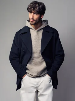 Next Noir - Ajustement régulier - Caban N.premium doux au toucher en laine Outlet