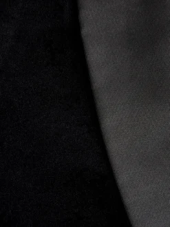 Next Noir - Ajustement régulier - Blazer Signature Pontoglio en velours italien avec revers châle New