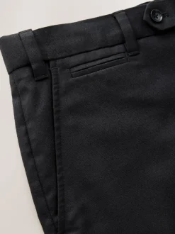 Next Noir - Ajustement régulier - Pantalons Signature en 100 % laine avec ceinture Motion Flex Discount