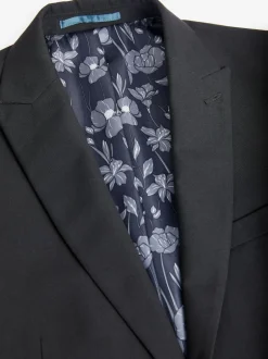 Next Noir - - Veste de costume à deux boutons Ajustement régulier Online