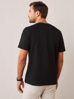 Next - Ajustement régulier - T-shirt Essential Col rond en coton Noir Best