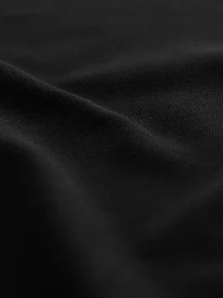 Next - Ajustement régulier - Polo à manches longues en piqué Noir Outlet