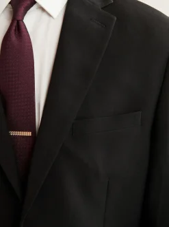 Next Noir - Ajustement régulier - Veste de costume Essential Clearance