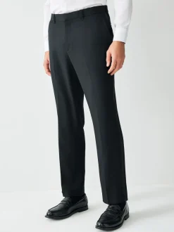 Next Noir - Ajustement régulier - Pantalon de smoking texturé avec détail de ruban adhésif Discount