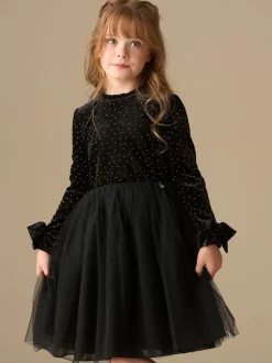 Angel & Rocket Noir - Robe Elsie Velvet en tulle