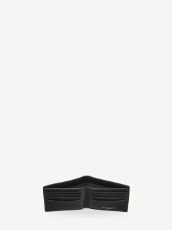 Aspinal of London Noir - Billfold Wallet 8CC Pebble avec cuir intérieur lisse Online
