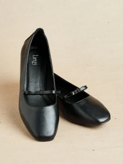 Linzi Noir - Ballerines Cressida avec nœud New