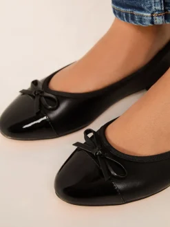 Lipsy Noir - Ballerines vernies à bout ouvert Hot