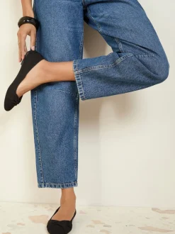 Friends Like These Noir - Ballerines plates Twist Detail à bout rond Discount