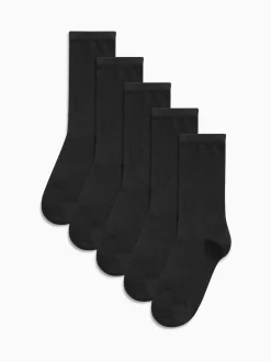 Next Noir - Basic Ankle Socks Five Pack Hot