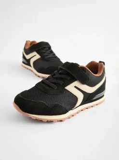 Next Noir - Baskets à lacets élastiques à une bride Sale