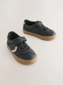 Next - Baskets à lacets élastiques à fermeture tactile Noir Hot