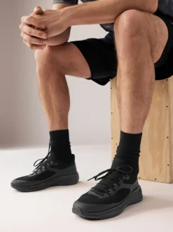 Next Noir - Baskets en maille New