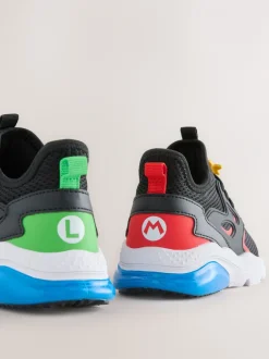 Next Noir - Baskets Mario à lacets élastiques New