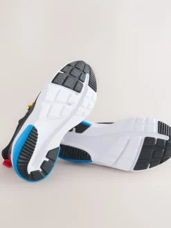 Next Noir - Baskets Mario à lacets élastiques New