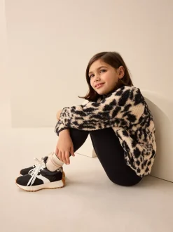 Next - Baskets épaisses Dentelle-up Noir New