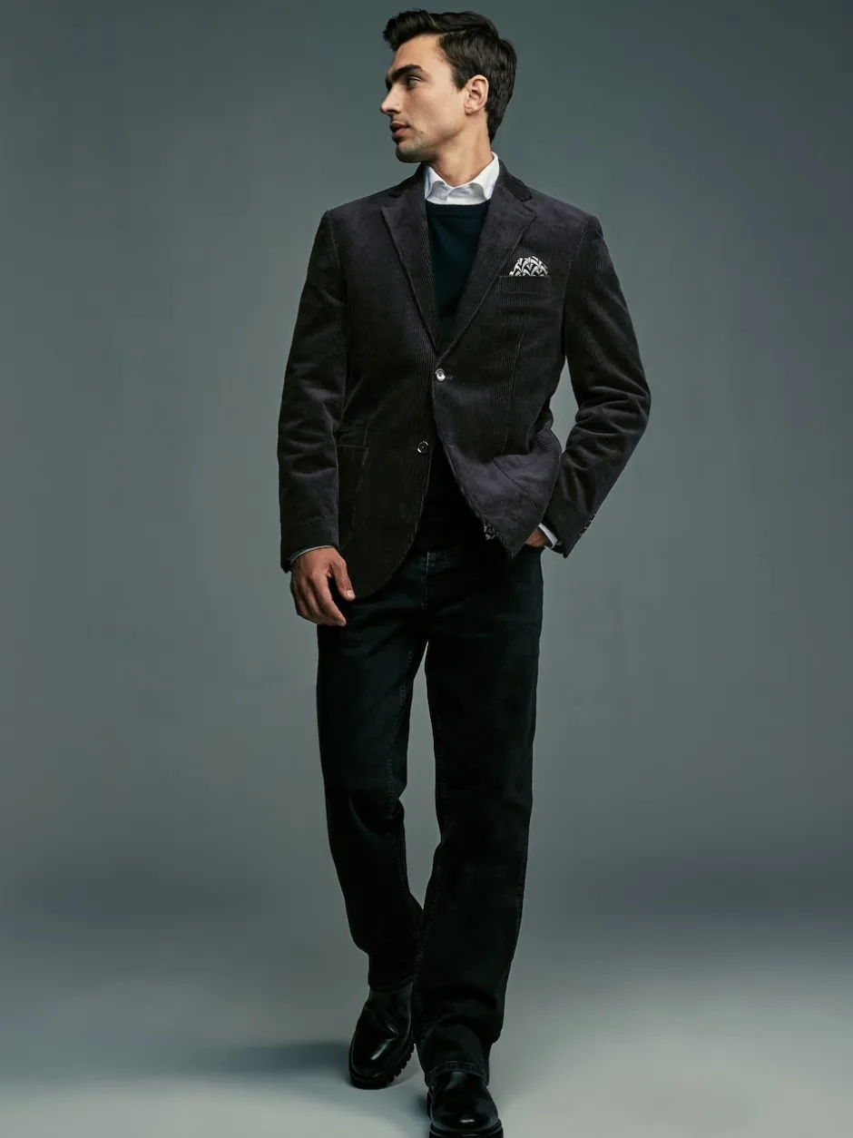 Next Noir - Blazer en velours côtelé Outlet