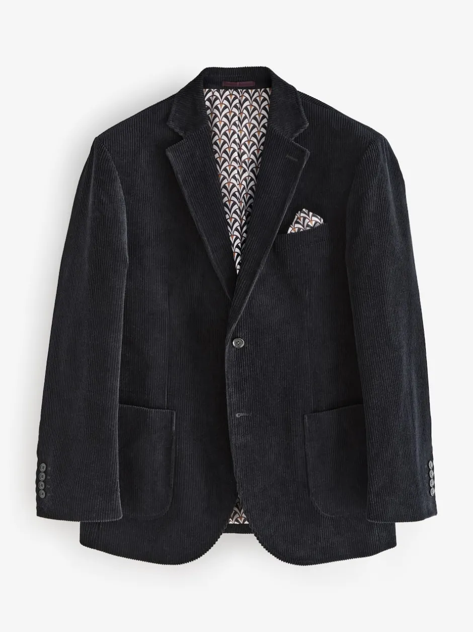 Next Noir - Blazer en velours côtelé Outlet