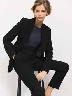 Next Noir - Blazer simple boutonnage en laine Outlet