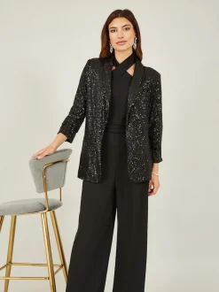 Yumi Noir - Blazer Sequin avec poches Best