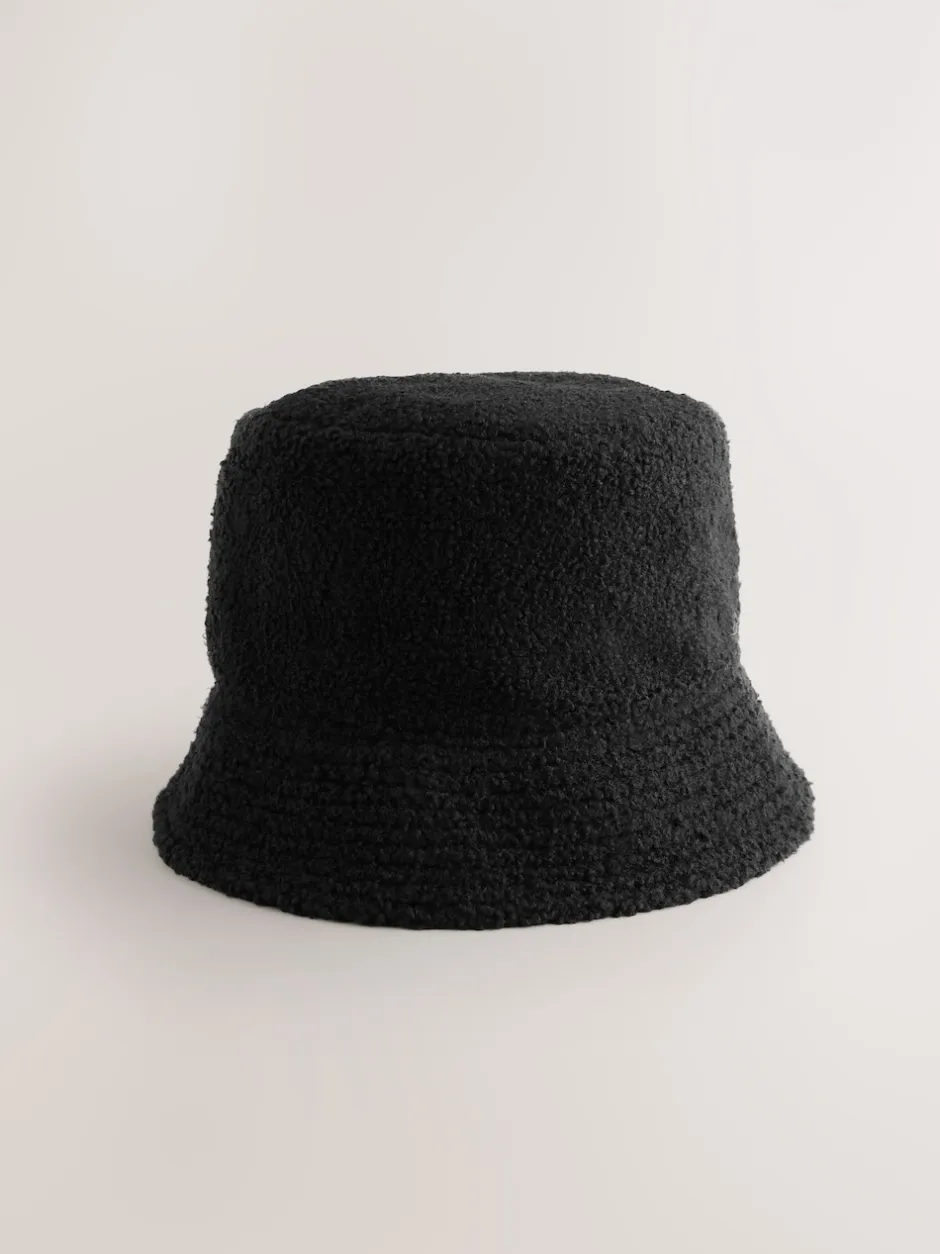 Next Noir - Bob réversible en peau de mouton/nylon Online