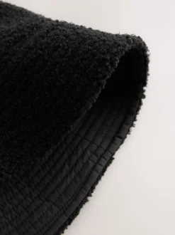 Next Noir - Bob réversible en peau de mouton/nylon Online