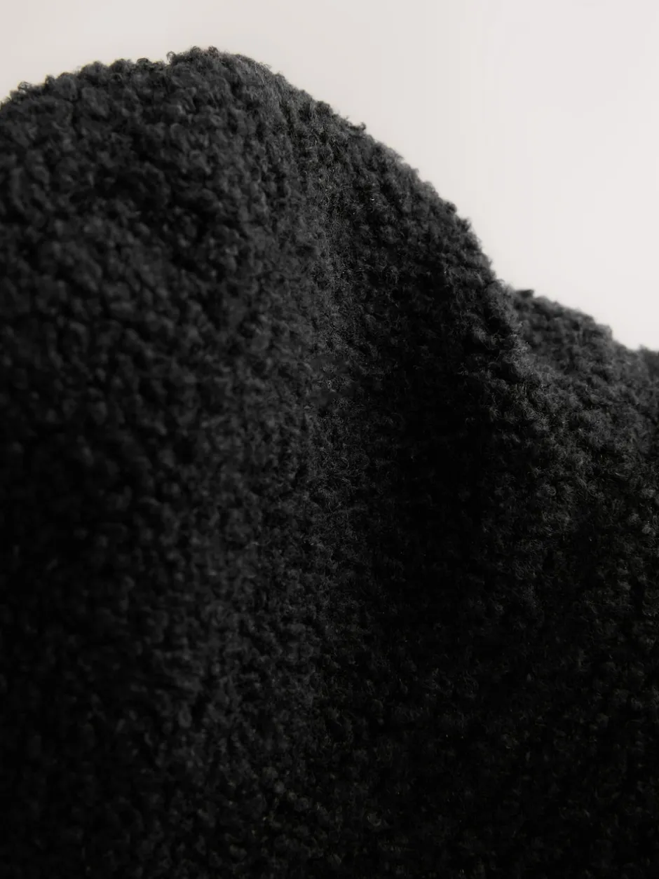 Next Noir - Bob réversible en peau de mouton/nylon Online