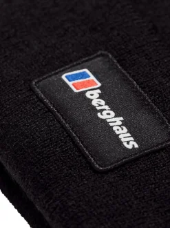 Berghaus Noir - Bonnet de reconnaissance de logo