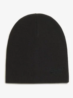 Superdry Noir - Bonnet Essential en maille à logo Best