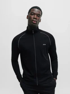 BOSS Noir - Veste en coton extensible New