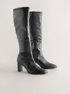 Next Noir - Bottes chaussettes Forever Comfort® à bout arrondi et hauteur genou Online