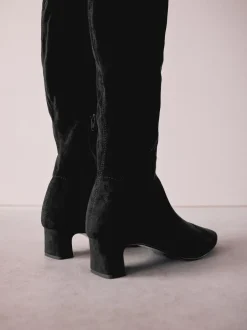 Next Noir - Bottes chaussettes Forever Comfort® à bout ciselé Clearance