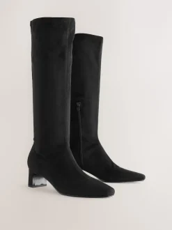 Next Noir - Bottes chaussettes Forever Comfort® à bout ciselé Discount
