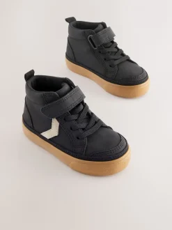 Next Noir - Bottes chevrons à lacets élastiques et fermeture tactile Sale