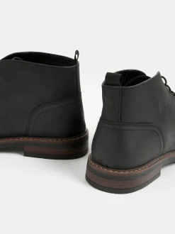 Next Noir - Bottes Chukka en cuir cireux Online