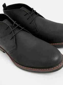 Next Noir - Bottes Chukka en cuir cireux Online