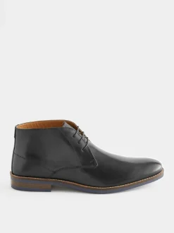 Next Noir - Bottes chukka en cuir New