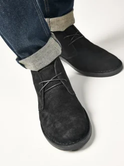 Next - Bottes de désert de Suede Noir New