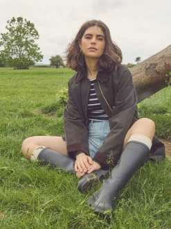 Next Noir - Bottes en caoutchouc hauteur genou Discount