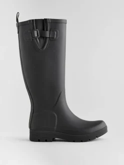 Next Noir - Bottes en caoutchouc hauteur genou Discount