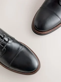 Next Noir - Bottes en cuir à bout renforcé Discount