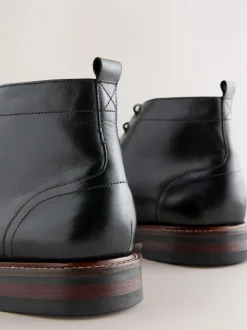 Next Noir - Bottes en cuir à bout renforcé Discount