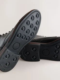 Next Noir - Bottes en cuir à bout renforcé Discount