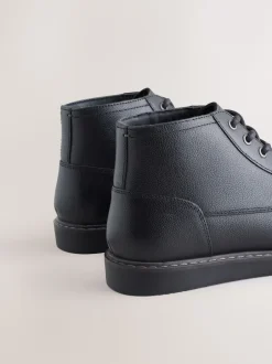 Next Noir - Bottes en cuir compensées Clearance
