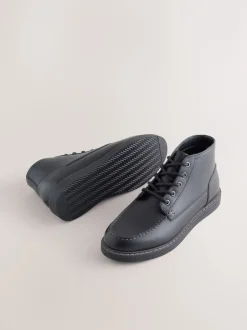 Next Noir - Bottes en cuir compensées Clearance