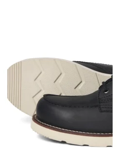 JACK & JONES Noir - Bottes en cuir Clearance