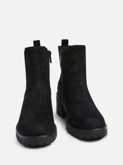 Linzi Noir - Bottes Path à talon carré Chelsea Sale