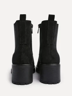 Linzi Noir - Bottes Path à talon carré Chelsea Sale