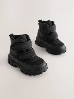 Next Noir - Bottes matelassées à fermeture par contact Discount