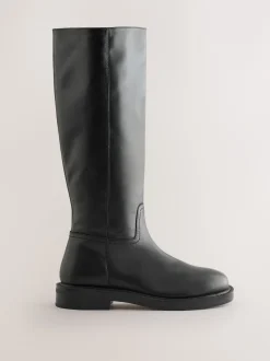 Next Noir - Bottes épaisses Forever Comfort® en cuir à bout rond Online